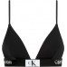Calvin Klein γυναικείο μαγιό top σε μαύρο χρώμα με μαύρο λάστιχο KW0KW02451 BEH